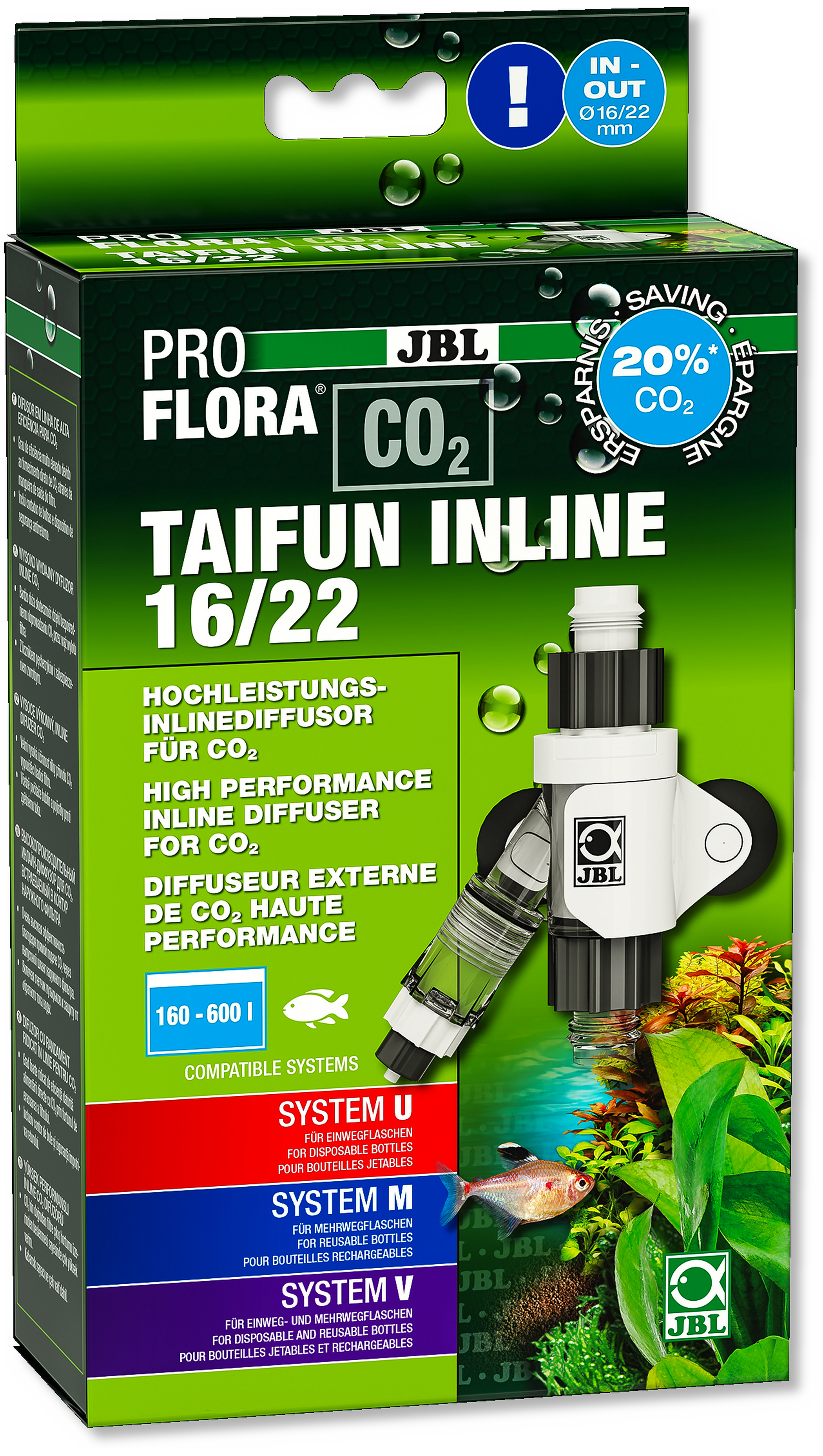 JBL - PROFLORA - CO2 Taifun Inline 16/22