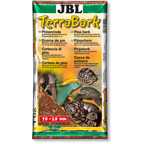 JBL - TerraBark Bodensubstrat für Wald- und Regenwaldterrarien 10-20mm 20l