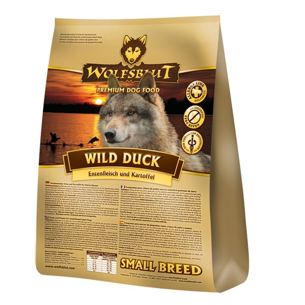 Wolfsblut Trockenfutter - Wild Duck SMALL BREED - Ente mit Kartoffel