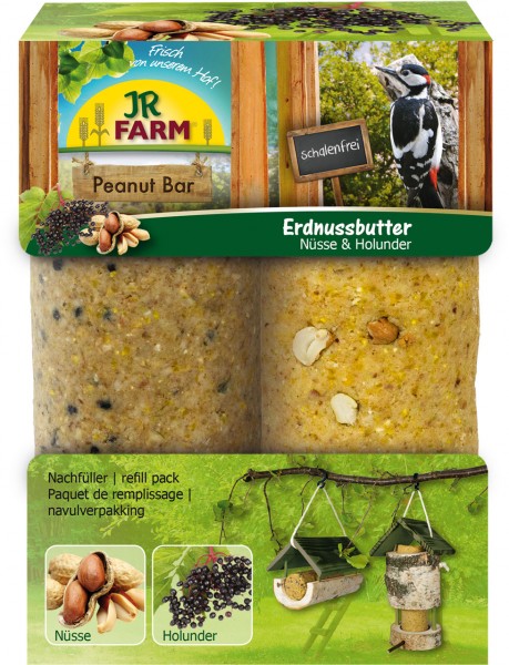 JR Farm - Peanut Bar 2er Pack Nüsse & Holunder