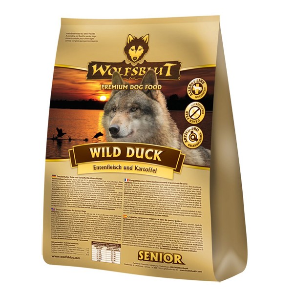 Wolfsblut Trockenfutter - Wild Duck SENIOR - Ente mit Kartoffel