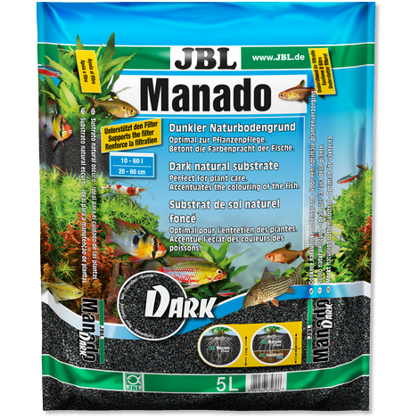 JBL - Manado DARK Dunkler Naturbodengrund für Süßwasser Aquarien